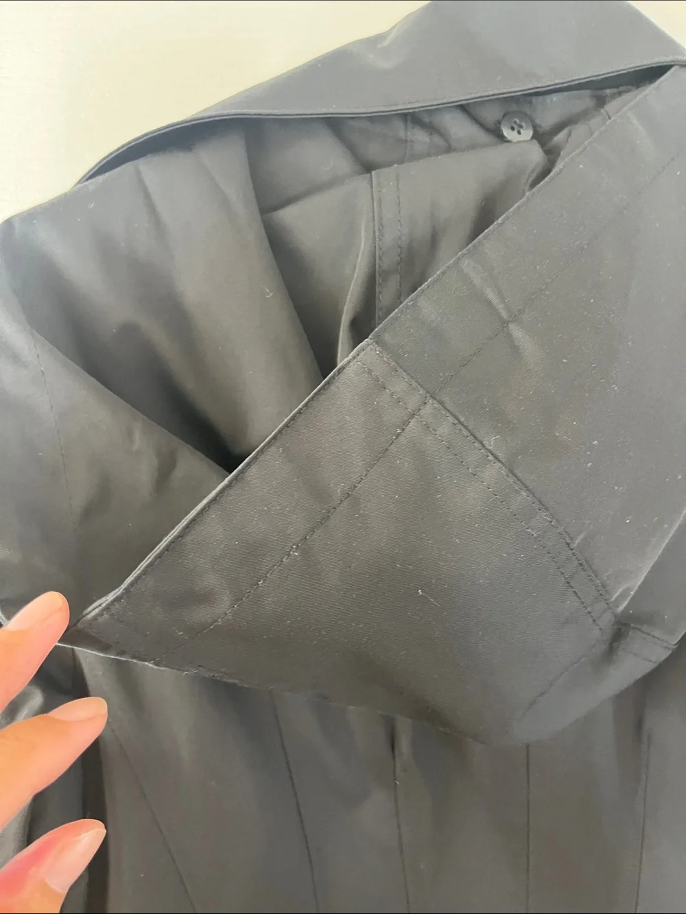 Michael Kors Black Trench Coat with Hood